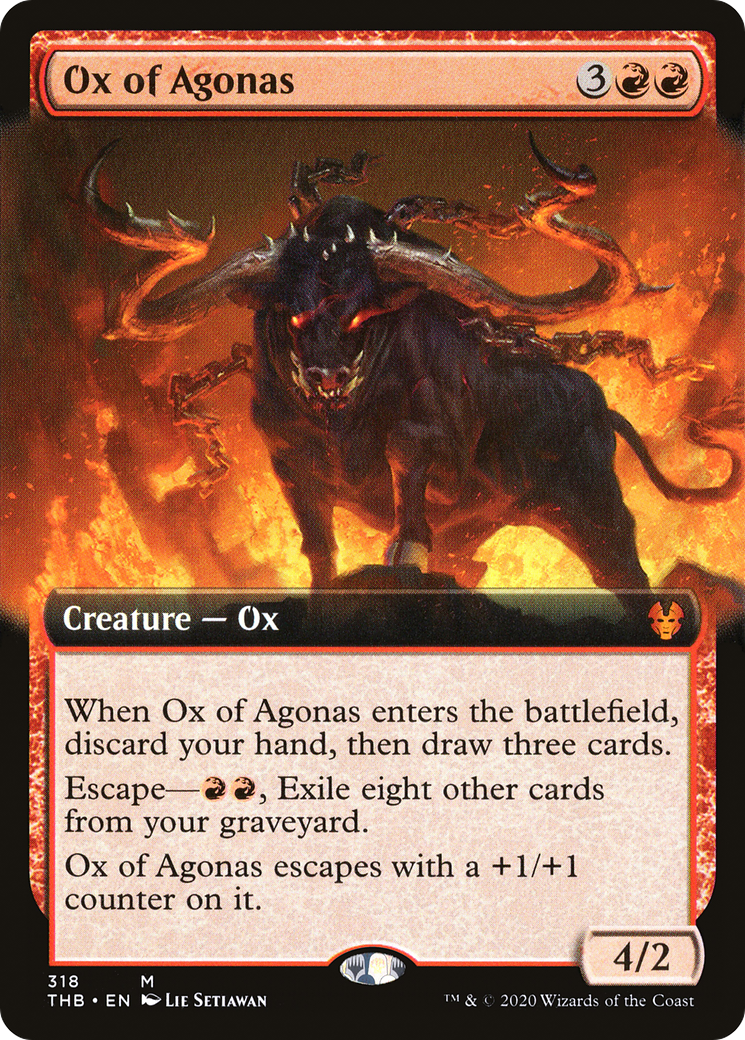 Ox of Agonas (THB-318) - Theros Beyond Death: (Extended Art) Foil - Premium MTG Single from Wizards of the Coast - Just $2.61! Shop now at Game Crave Tournament Store