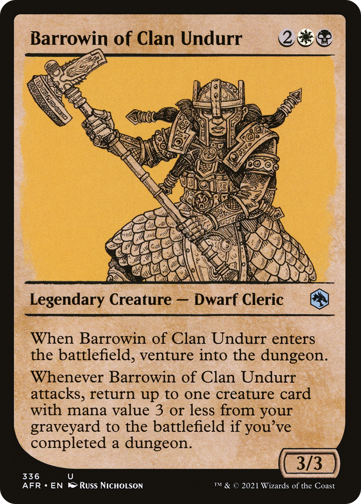 Barrowin of Clan Undurr (AFR-336) - Adventures in the Forgotten Realms: (Showcase) - Premium MTG Single from Wizards of the Coast - Just $0.08! Shop now at Game Crave Tournament Store