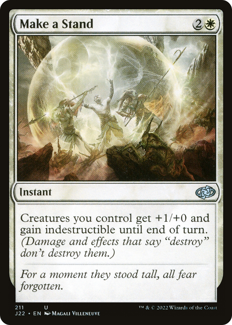 Make a Stand (J22-211) - Jumpstart 2022 - Premium MTG Single from Wizards of the Coast - Just $0.08! Shop now at Game Crave Tournament Store