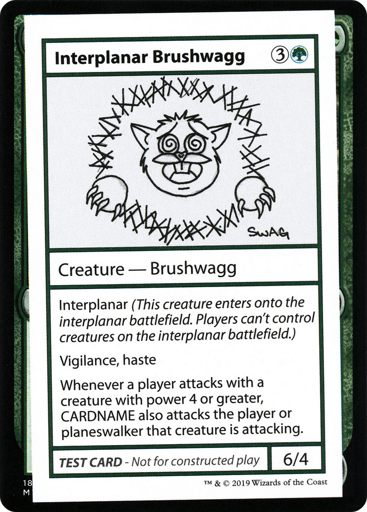 Interplanar Brushwagg (CMB2-079) - Mystery Booster Playtest Cards 2021 - Premium MTG Single from Wizards of the Coast - Just $0.08! Shop now at Game Crave Tournament Store