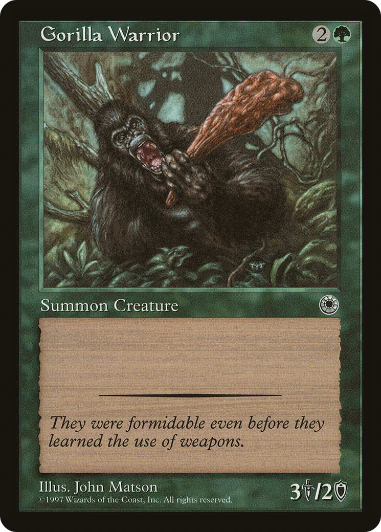 Gorilla Warrior (POR-168) - Portal - Premium MTG Single from Wizards of the Coast - Just $0.08! Shop now at Game Crave Tournament Store