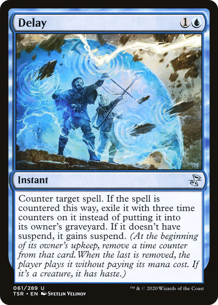 Delay (TSR-061) - Time Spiral Remastered Foil - Premium MTG Single from Wizards of the Coast - Just $1.55! Shop now at Game Crave Tournament Store