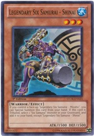 Legendary Six Samurai - Shinai (STOR-EN023) - Storm of Ragnarok 1st Edition - Premium Yugioh Single from Konami - Just $0.57! Shop now at Game Crave Tournament Store