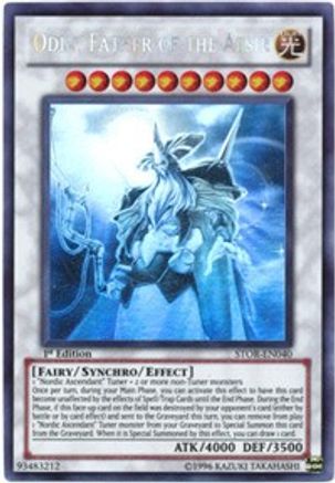 Odin, Father of the Aesir (Ghost Rare) (STOR-EN040) - Storm of Ragnarok Unlimited - Premium Yugioh Single from Konami - Just $16.93! Shop now at Game Crave Tournament Store