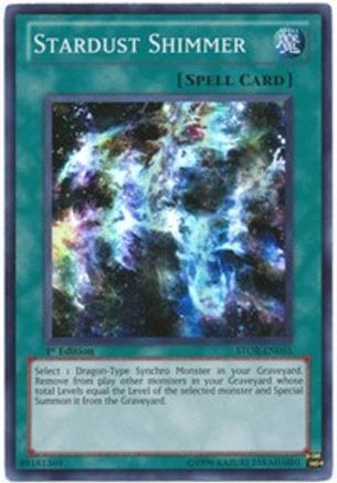 Stardust Shimmer (STOR-EN055) - Storm of Ragnarok Unlimited - Premium Yugioh Single from Konami - Just $0.98! Shop now at Game Crave Tournament Store