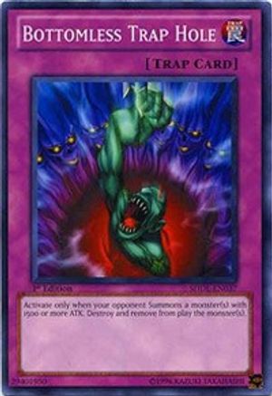 Bottomless Trap Hole (SDDL-EN037) - Structure Deck: Dragunity Legion 1st Edition - Premium Yugioh Single from Konami - Just $0.29! Shop now at Game Crave Tournament Store