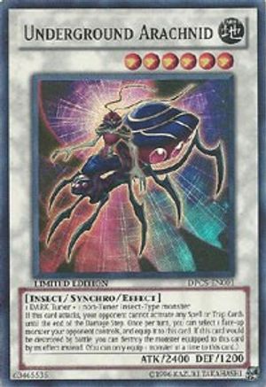 Underground Arachnid (DPC5-EN001) - 2011 Duelist Pack Tin Limited - Premium Yugioh Single from Konami - Just $0.25! Shop now at Game Crave Tournament Store