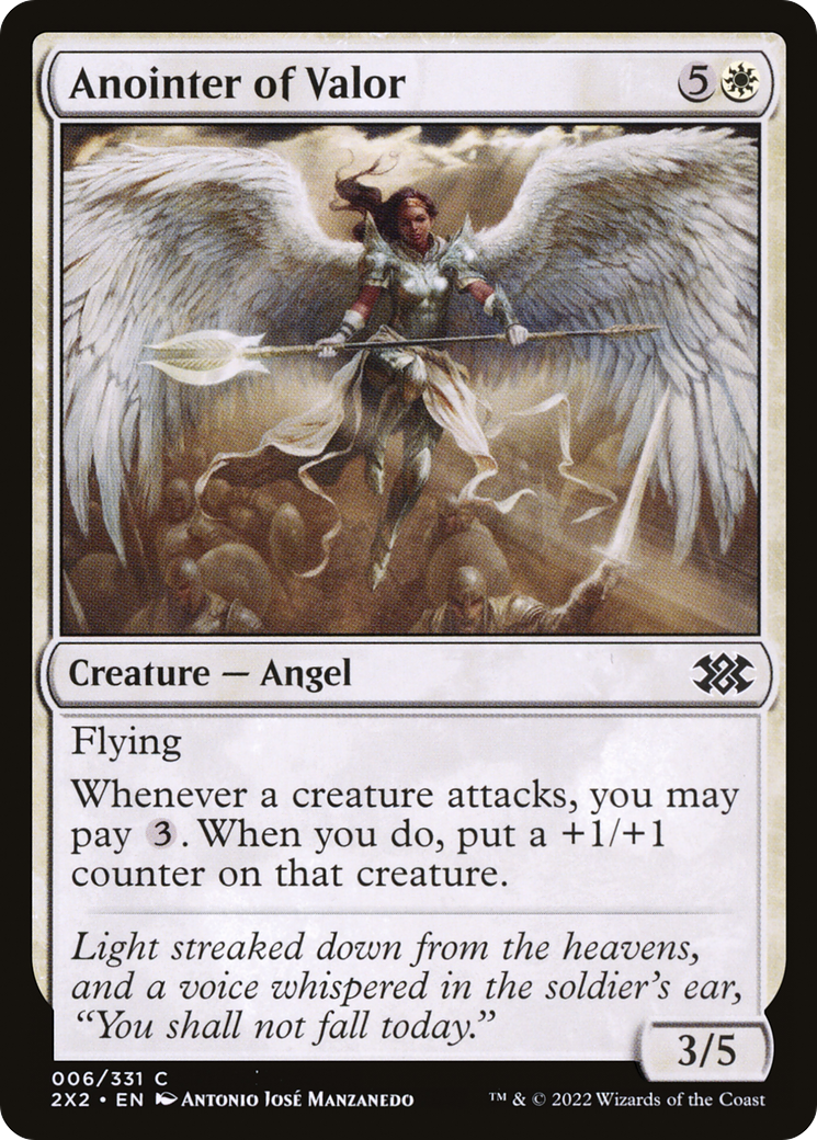Anointer of Valor (2X2-006) - Double Masters 2022 Foil - Premium MTG Single from Wizards of the Coast - Just $0.08! Shop now at Game Crave Tournament Store
