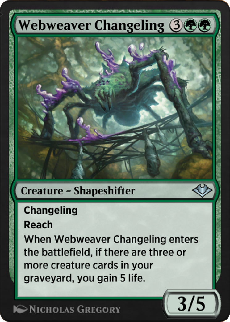 Webweaver Changeling (J21-666) - Jumpstart: Historic Horizons - Premium MTG Single from Wizards of the Coast - Just $0! Shop now at Game Crave Tournament Store