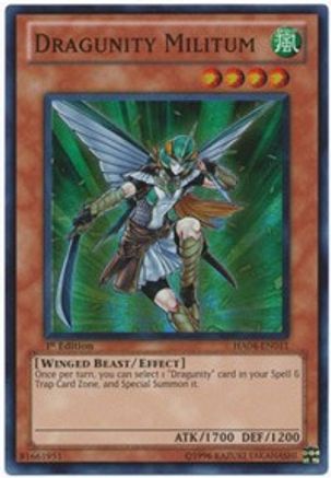 Dragunity Militum (HA04-EN011) - Hidden Arsenal 4 1st Edition - Premium Yugioh Single from Konami - Just $0.42! Shop now at Game Crave Tournament Store