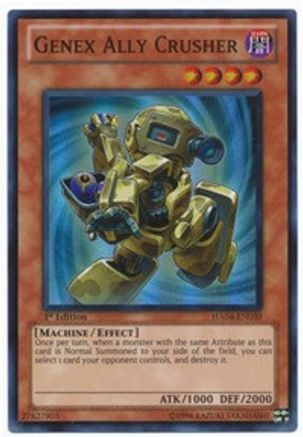 Genex Ally Crusher (HA04-EN039) - Hidden Arsenal 4 1st Edition - Premium Yugioh Single from Konami - Just $0.24! Shop now at Game Crave Tournament Store
