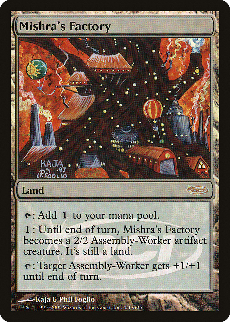 Mishra's Factory (G05-004) - Judge Gift Cards 2005 Foil - Premium MTG Single from Wizards of the Coast - Just $25.52! Shop now at Game Crave Tournament Store