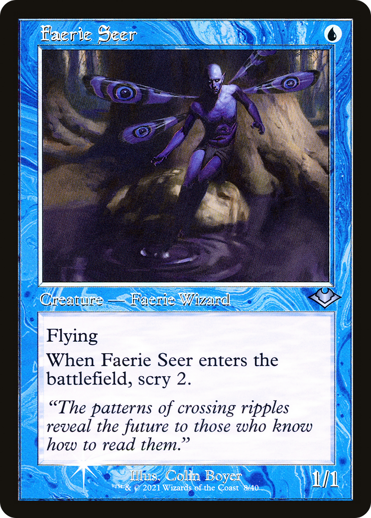 Faerie Seer (H1R-008) - Modern Horizons 1 Timeshifts Etched Foil - Premium MTG Single from Wizards of the Coast - Just $0.68! Shop now at Game Crave Tournament Store