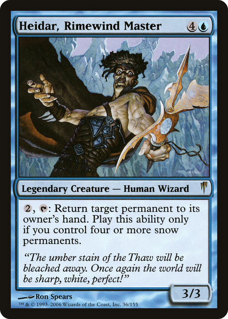 Heidar, Rimewind Master (CSP-036) - Coldsnap Foil - Premium MTG Single from Wizards of the Coast - Just $2.85! Shop now at Game Crave Tournament Store