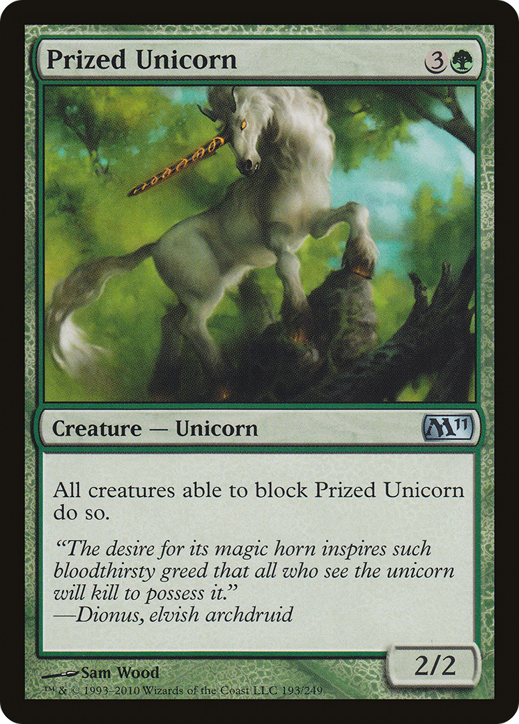 Prized Unicorn (M11-193) - Magic 2011 Foil - Premium MTG Single from Wizards of the Coast - Just $0.16! Shop now at Game Crave Tournament Store