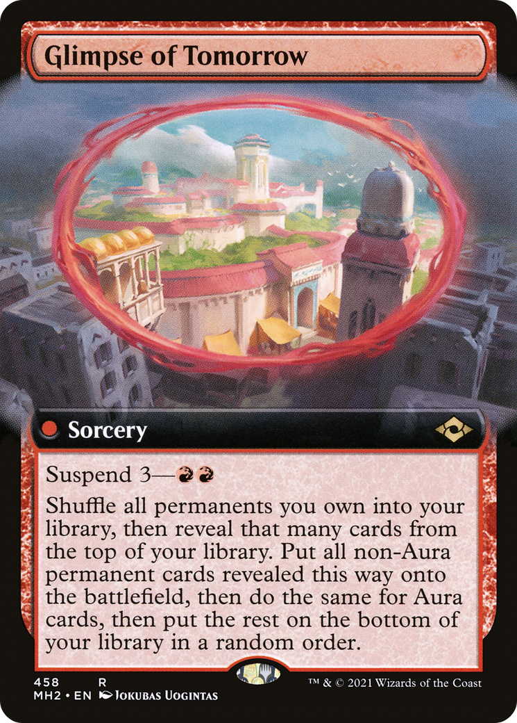 Glimpse of Tomorrow (MH2-458) - Modern Horizons 2: (Extended Art) Foil - Premium MTG Single from Wizards of the Coast - Just $0.09! Shop now at Game Crave Tournament Store
