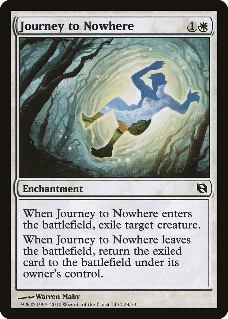 Journey to Nowhere (DDF-023) - Duel Decks: Elspeth vs. Tezzeret - Premium MTG Single from Wizards of the Coast - Just $0.08! Shop now at Game Crave Tournament Store
