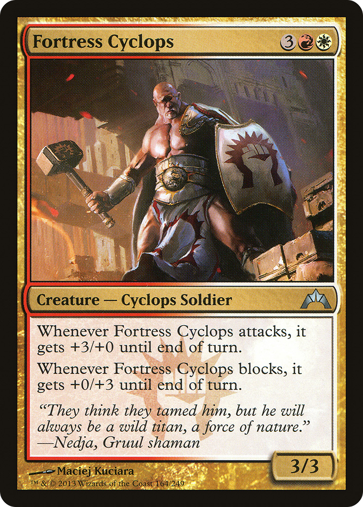 Fortress Cyclops (GTC-164) - Gatecrash Foil - Premium MTG Single from Wizards of the Coast - Just $0.08! Shop now at Game Crave Tournament Store