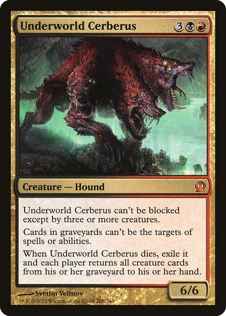 Underworld Cerberus (THS-208) - Theros Foil - Premium MTG Single from Wizards of the Coast - Just $0.78! Shop now at Game Crave Tournament Store