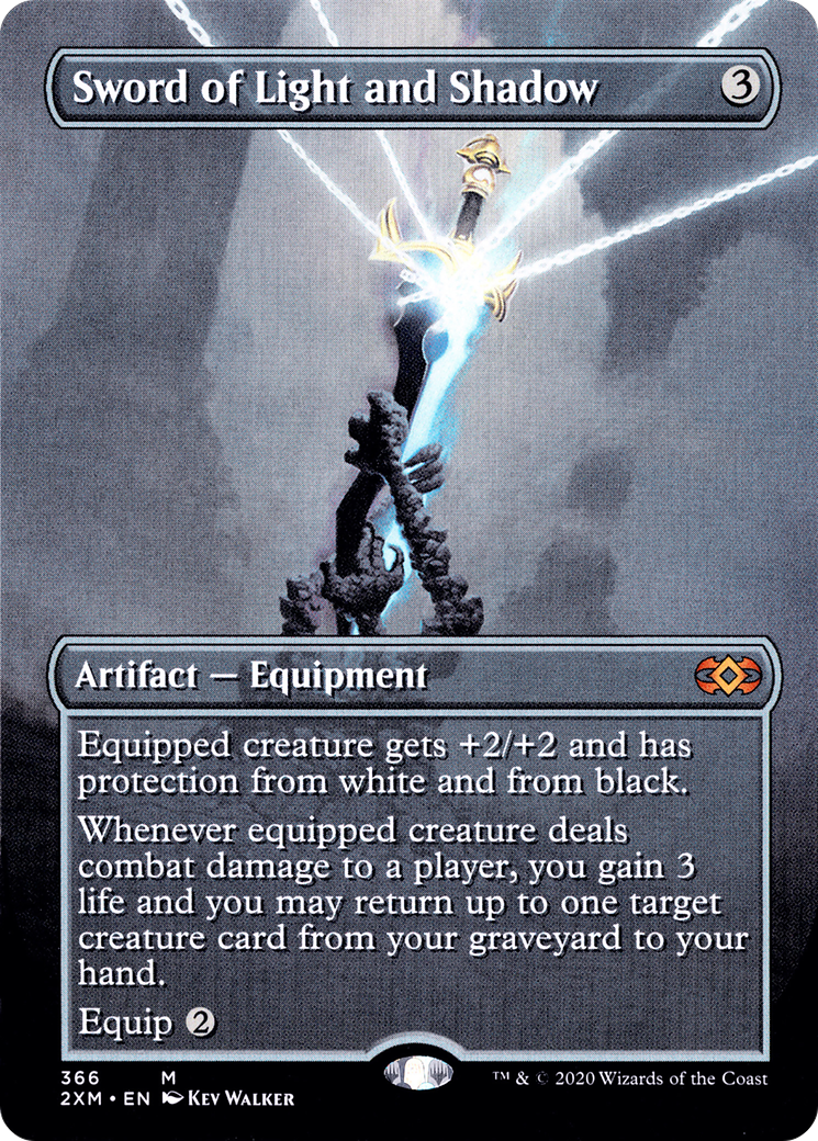 Sword of Light and Shadow (2XM-366) - Double Masters (Borderless) - Premium MTG Single from Wizards of the Coast - Just $5.61! Shop now at Game Crave Tournament Store