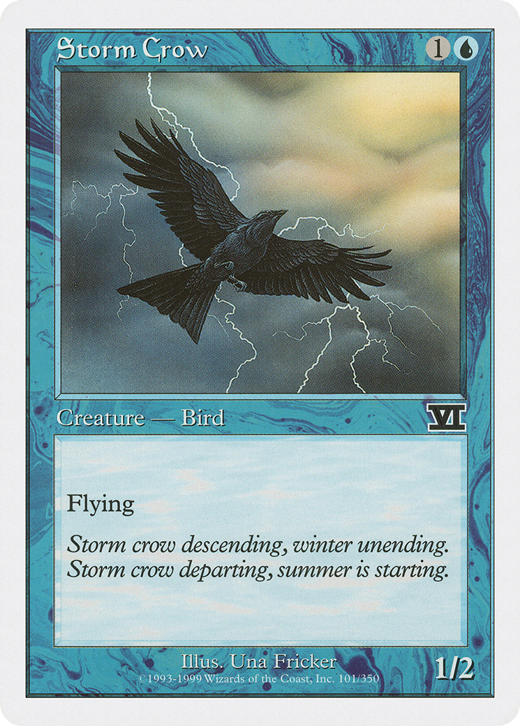 Storm Crow (6ED-101) - Classic Sixth Edition - Premium MTG Single from Wizards of the Coast - Just $0.25! Shop now at Game Crave Tournament Store
