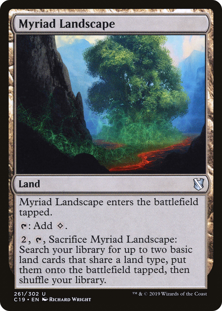 Myriad Landscape (C19-261) - Commander 2019 - Premium MTG Single from Wizards of the Coast - Just $0.25! Shop now at Game Crave Tournament Store