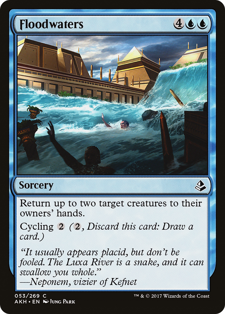 Floodwaters (AKH-053) - Amonkhet Foil - Premium MTG Single from Wizards of the Coast - Just $0.08! Shop now at Game Crave Tournament Store