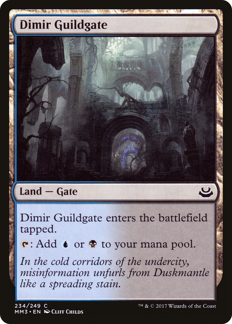 Dimir Guildgate (MM3-234) - Modern Masters 2017 Foil - Premium MTG Single from Wizards of the Coast - Just $0.08! Shop now at Game Crave Tournament Store