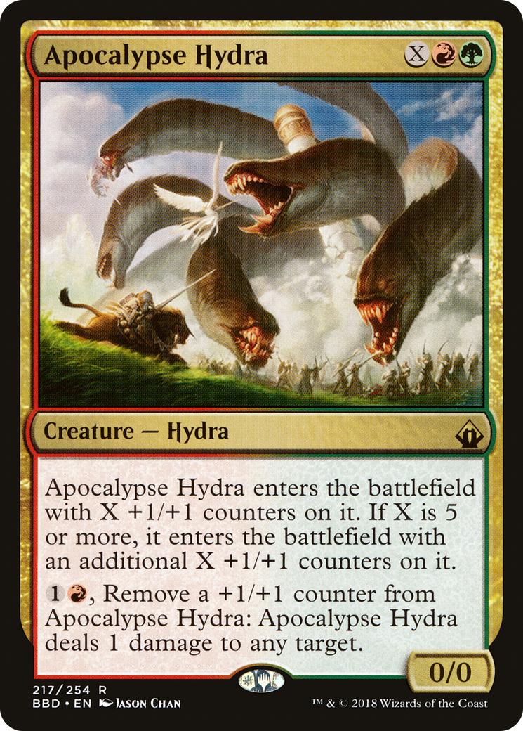 Apocalypse Hydra (BBD-217) - Battlebond Foil - Premium MTG Single from Wizards of the Coast - Just $0.32! Shop now at Game Crave Tournament Store