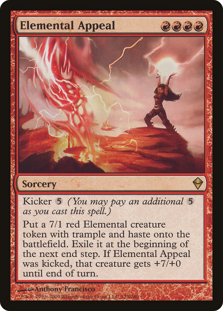Elemental Appeal (ZEN-123) - Zendikar - Premium MTG Single from Wizards of the Coast - Just $0.25! Shop now at Game Crave Tournament Store