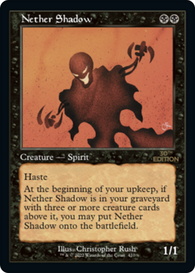 Nether Shadow (30A-410) - 30th Anniversary Edition - Premium MTG Single from Wizards of the Coast - Just $0! Shop now at Game Crave Tournament Store