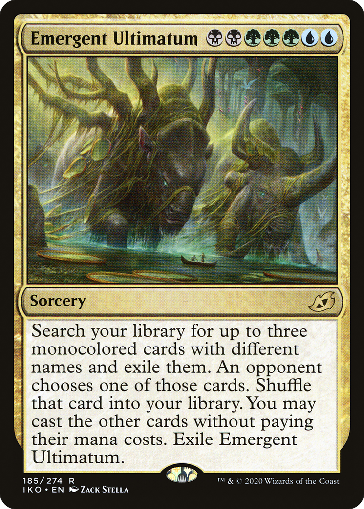Emergent Ultimatum (IKO-185) - Ikoria: Lair of Behemoths - Premium MTG Single from Wizards of the Coast - Just $0.34! Shop now at Game Crave Tournament Store