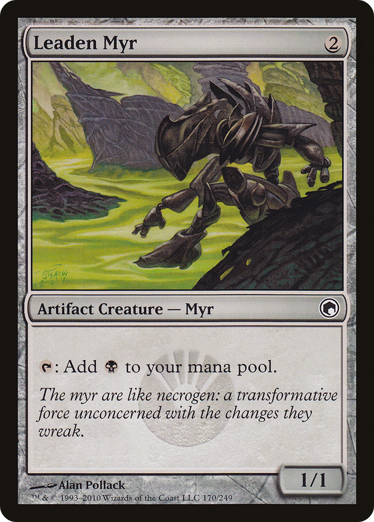 Leaden Myr (SOM-170) - Scars of Mirrodin - Premium MTG Single from Wizards of the Coast - Just $0.11! Shop now at Game Crave Tournament Store