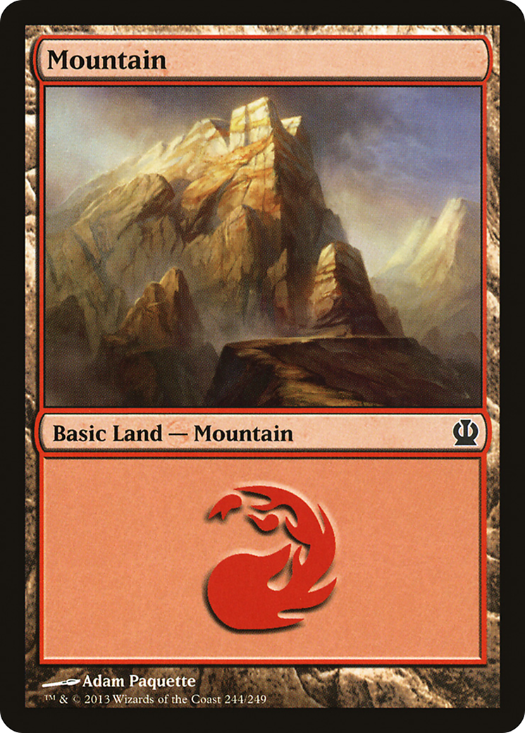 Mountain (THS-244) - Theros Foil - Premium MTG Single from Wizards of the Coast - Just $0.10! Shop now at Game Crave Tournament Store