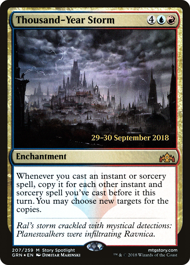 Thousand-Year Storm (PGRN-207S) - Guilds of Ravnica Promos Foil - Premium MTG Single from Wizards of the Coast - Just $0.83! Shop now at Game Crave Tournament Store