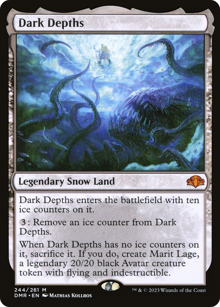 Dark Depths (DMR-244) - Dominaria Remastered: (snow) - Premium MTG Single from Wizards of the Coast - Just $1.62! Shop now at Game Crave Tournament Store