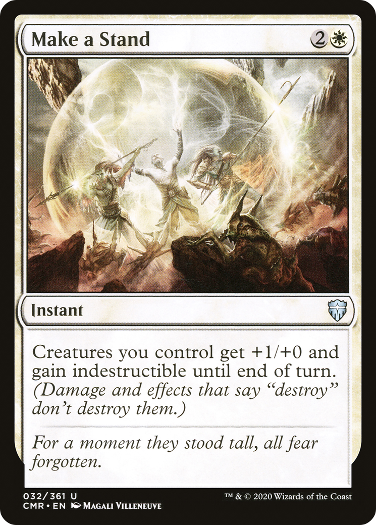 Make a Stand (CMR-032) - Commander Legends - Premium MTG Single from Wizards of the Coast - Just $0.25! Shop now at Game Crave Tournament Store
