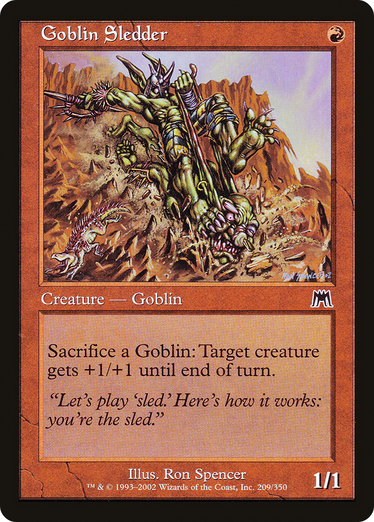 Goblin Sledder (ONS-209) - Onslaught Foil - Premium MTG Single from Wizards of the Coast - Just $5.78! Shop now at Game Crave Tournament Store