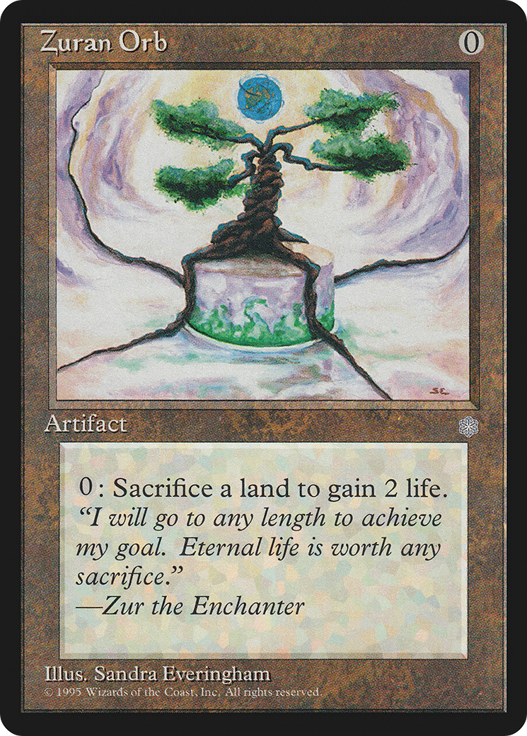 Zuran Orb (ICE-350) - Ice Age - Premium MTG Single from Wizards of the Coast - Just $2.39! Shop now at Game Crave Tournament Store