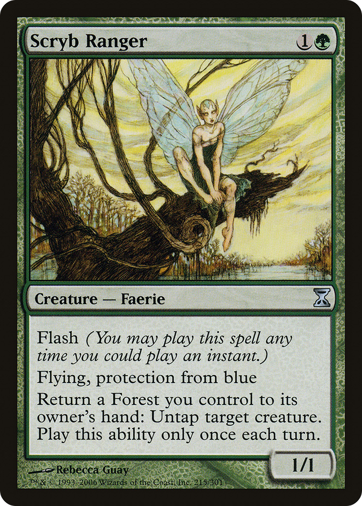Scryb Ranger (TSP-215) - Time Spiral Foil - Premium MTG Single from Wizards of the Coast - Just $1.87! Shop now at Game Crave Tournament Store
