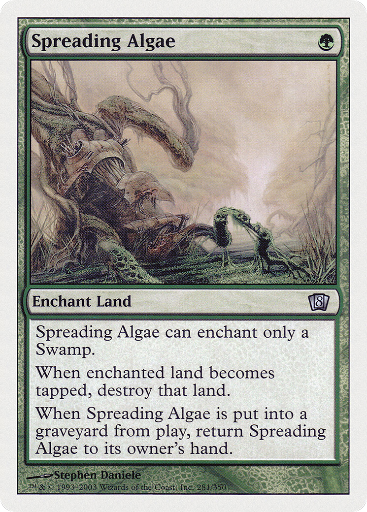 Spreading Algae (8ED-281) - Eighth Edition - Premium MTG Single from Wizards of the Coast - Just $0.08! Shop now at Game Crave Tournament Store