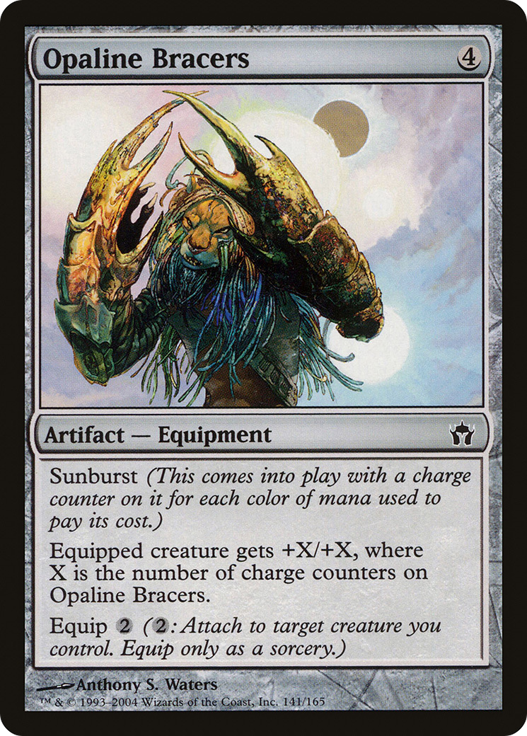 Opaline Bracers (5DN-141) - Fifth Dawn Foil - Premium MTG Single from Wizards of the Coast - Just $0.33! Shop now at Game Crave Tournament Store