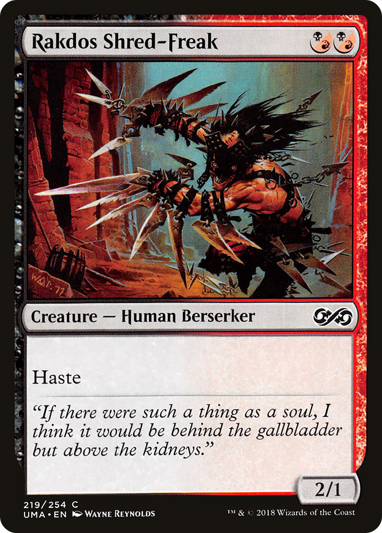 Rakdos Shred-Freak (UMA-219) - Ultimate Masters - Premium MTG Single from Wizards of the Coast - Just $0.25! Shop now at Game Crave Tournament Store