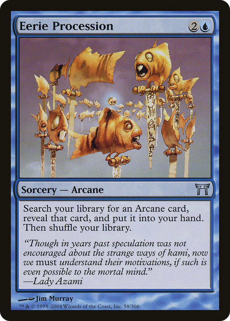 Eerie Procession (CHK-058) - Champions of Kamigawa Foil - Premium MTG Single from Wizards of the Coast - Just $0.68! Shop now at Game Crave Tournament Store