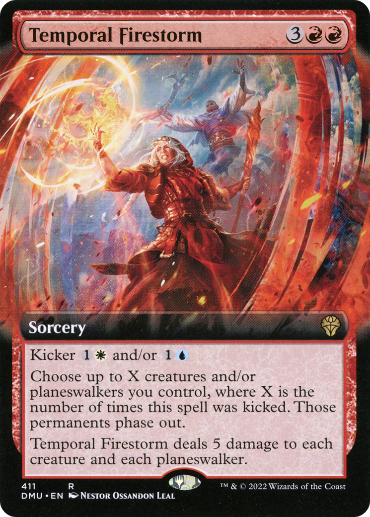 Temporal Firestorm (DMU-411) - Dominaria United: (Extended Art) - Premium MTG Single from Wizards of the Coast - Just $0.25! Shop now at Game Crave Tournament Store
