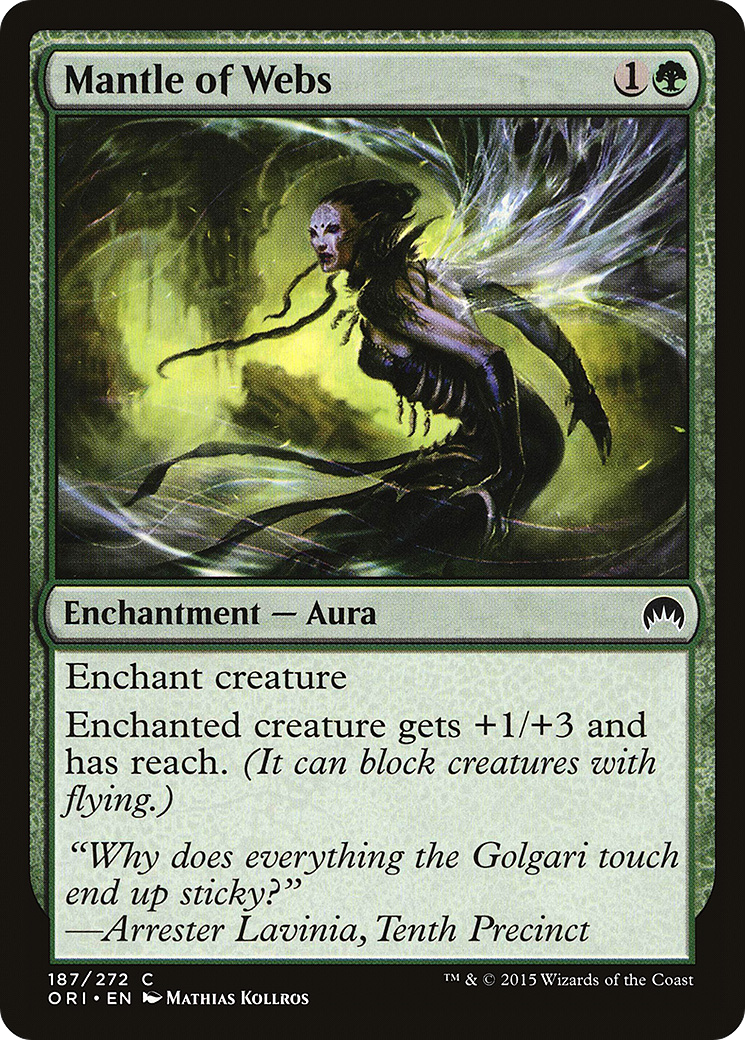 Mantle of Webs (ORI-187) - Magic Origins - Premium MTG Single from Wizards of the Coast - Just $0.08! Shop now at Game Crave Tournament Store