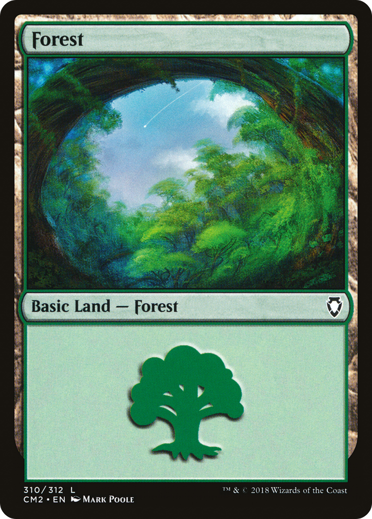 Forest (CM2-310) - Commander Anthology Volume II - Premium MTG Single from Wizards of the Coast - Just $0.08! Shop now at Game Crave Tournament Store