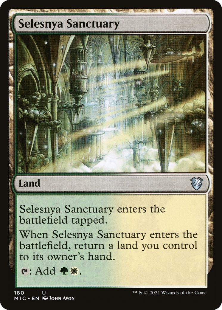 Selesnya Sanctuary (MIC-180) - Midnight Hunt Commander - Premium MTG Single from Wizards of the Coast - Just $0.08! Shop now at Game Crave Tournament Store