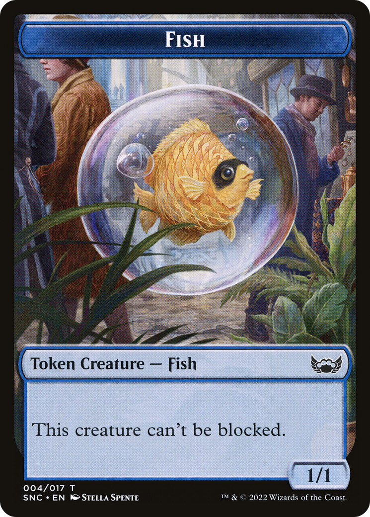 Fish (TSNC-004) - Streets of New Capenna Tokens - Premium MTG Single from Wizards of the Coast - Just $0! Shop now at Game Crave Tournament Store