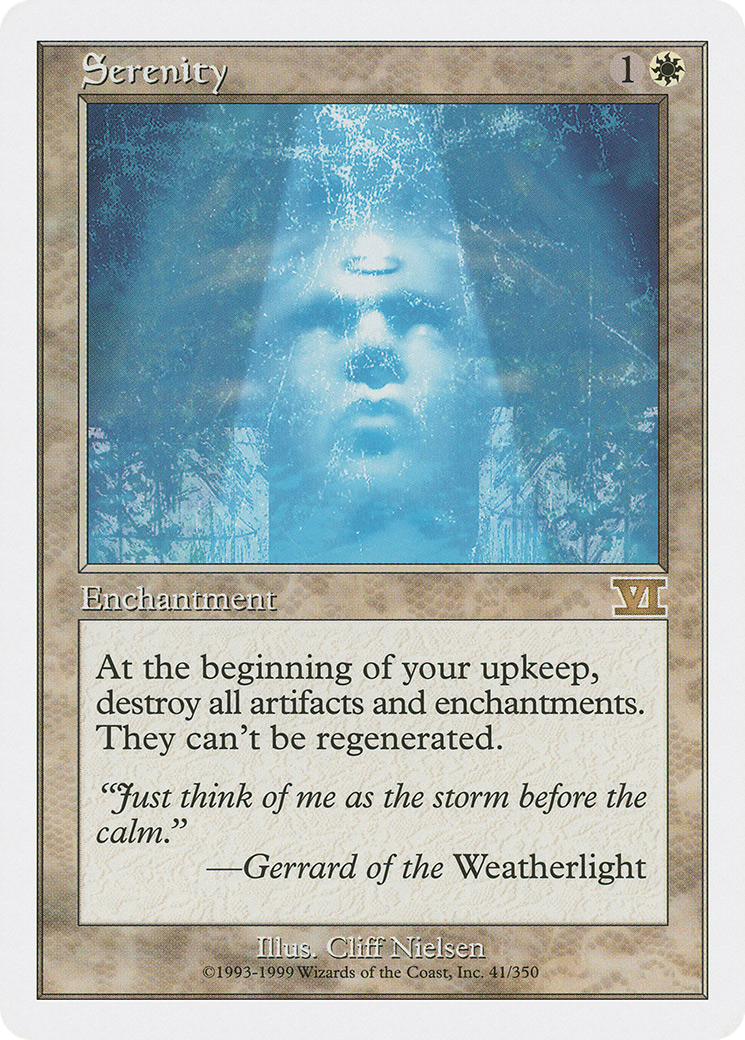 Serenity (6ED-041) - Classic Sixth Edition - Premium MTG Single from Wizards of the Coast - Just $1.01! Shop now at Game Crave Tournament Store